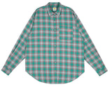 ワンダービジター(WONDER VISITOR)  FWBA Check pattern shirts [Green]