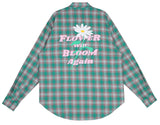 ワンダービジター(WONDER VISITOR)  FWBA Check pattern shirts [Green]