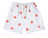 ワンダービジター(WONDER VISITOR)  Red flower pattern Shorts [Light grey]