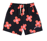 ワンダービジター(WONDER VISITOR)  Pink flower pattern Shorts [Navy]