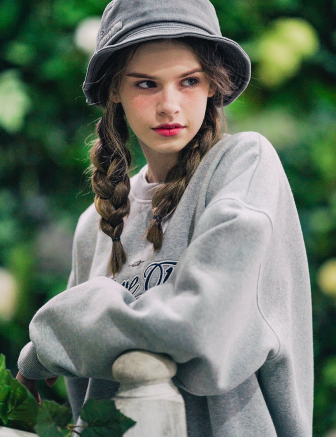 ダブルユーブイプロジェクト(WV PROJECT) Outstitch Sweatshirt Grey JIMT7460