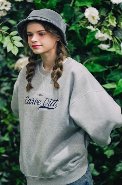 ダブルユーブイプロジェクト(WV PROJECT) Outstitch Sweatshirt Grey JIMT7460