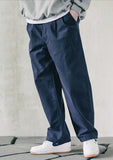 ダブルユーブイプロジェクト(WV PROJECT) Biscuit Pintuck Wide Pants Navy JJLP7466