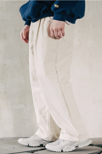 ダブルユーブイプロジェクト(WV PROJECT) Biscuit Pintuck Wide Pants Cream JJLP7466