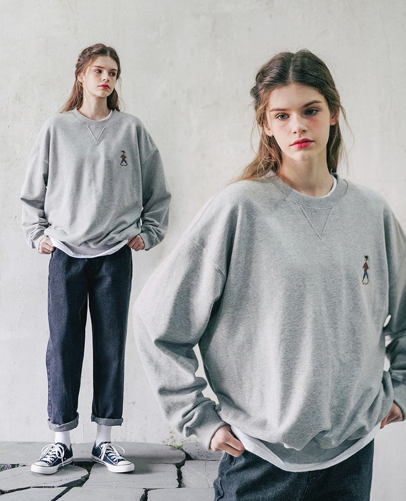 ダブルユーブイプロジェクト(WV PROJECT) Stroller Sweatshirt Grey JIMT7470