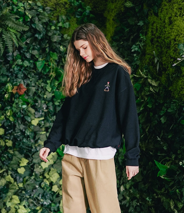 ダブルユーブイプロジェクト(WV PROJECT) Stroller Sweatshirt Black JIMT7470