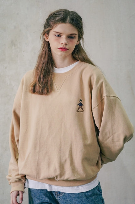 ダブルユーブイプロジェクト(WV PROJECT) Stroller Sweatshirt Beige JIMT7470