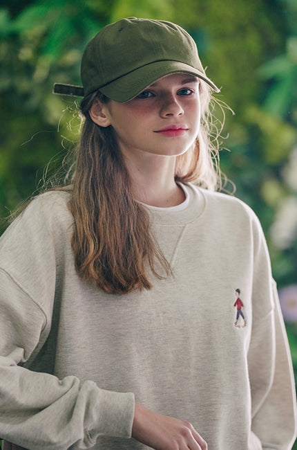 ダブルユーブイプロジェクト(WV PROJECT) Stroller Sweatshirt Oatmeal JIMT7470