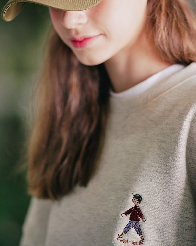 ダブルユーブイプロジェクト(WV PROJECT) Stroller Sweatshirt Oatmeal JIMT7470