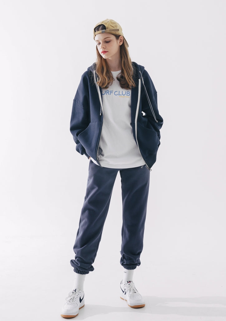 ダブルユーブイプロジェクト(WV PROJECT) Wapping Hoodie Zip-Up Navy JJOT7203