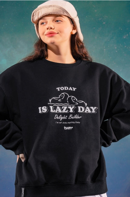 ティーダブリューエヌ(TWN) Lazyday Sweat Shirts EYMT3333