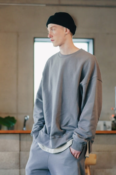 パーステップ(PERSTEP) Salmon Heavy Slit Sweatshirt DEMT4404