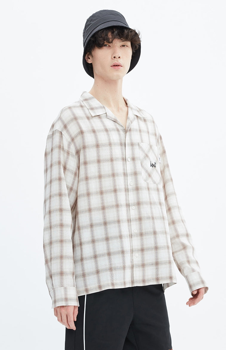 ベドインベド(BADINBAD) POCKET WORK SHIRT_OATMEAL