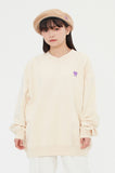 TARGETTO(ターゲット)  HEART BUTTON V NECK SWEAT SHIRT_OATMEAL