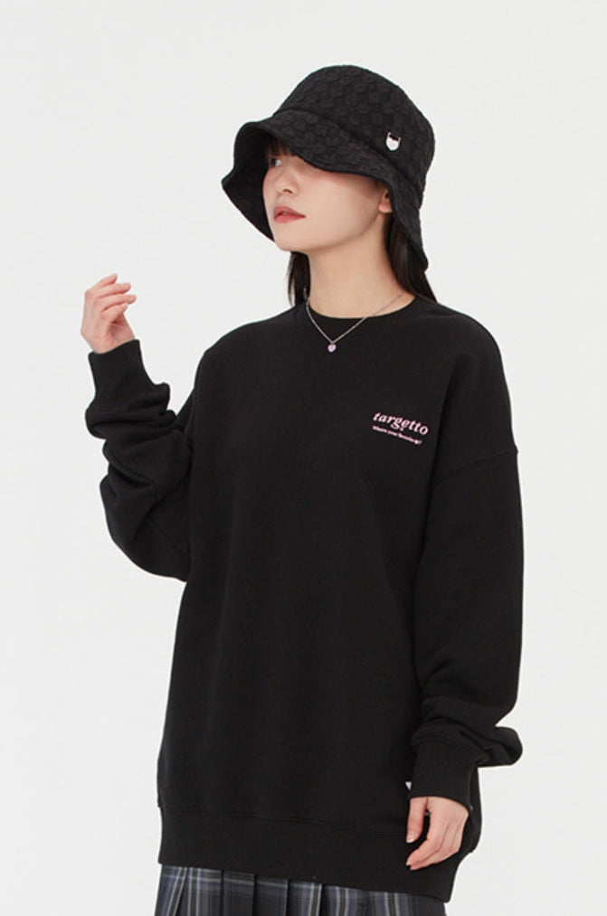 TARGETTO(ターゲット)  BACK PRINTING LOGO SWEAT SHIRT_BLACK