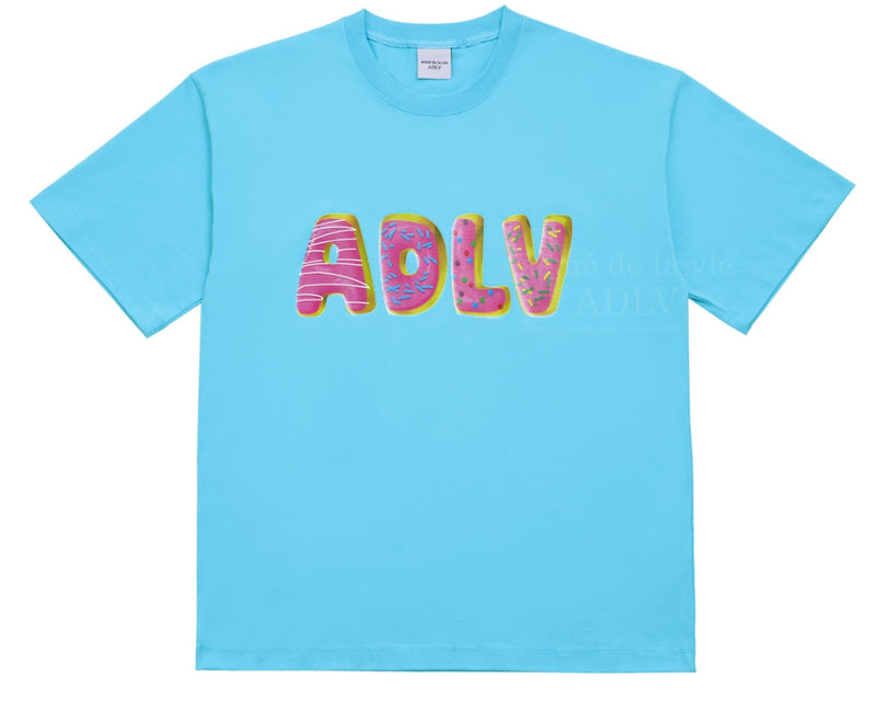 アクメドラビ(acme' de la vie)  DONUT RING SHORT SLEEVE T-SHIRT SKYBLUE