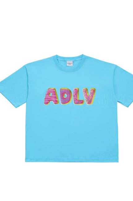 アクメドラビ(acme' de la vie)  DONUT RING SHORT SLEEVE T-SHIRT SKYBLUE
