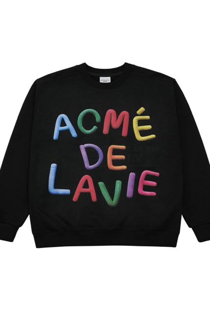 アクメドラビ(acme' de la vie)  CLAY SWEATSHIRT BLACK