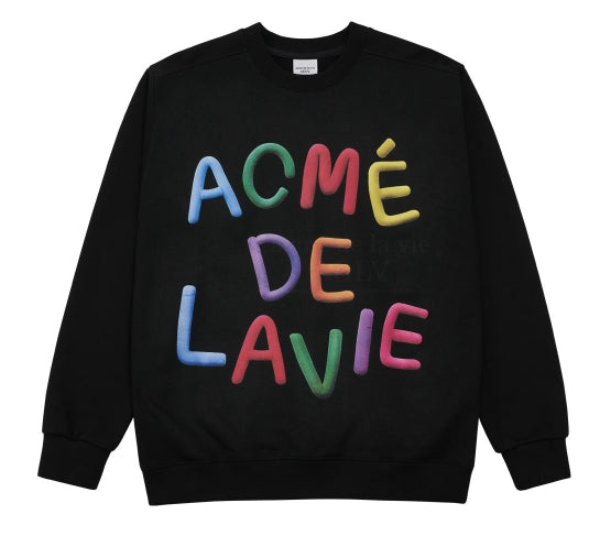 アクメドラビ(acme' de la vie)  CLAY SWEATSHIRT BLACK