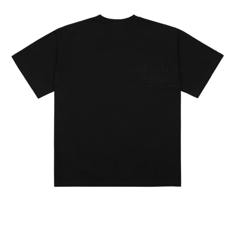 アクメドラビ(acme' de la vie)  BUBBLE LOGO SHORT SLEEVE T-SHIRT BLACK