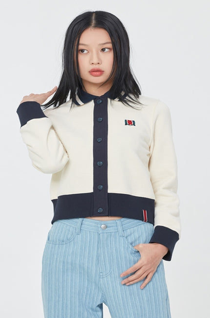 ロマンティッククラウン(ROMANTIC CROWN) WOMAN COTTON CARDIGAN_OATMEAL