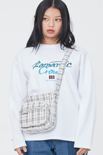 ロマンティッククラウン(ROMANTIC CROWN) TWEED SLING BAG_OATMEAL