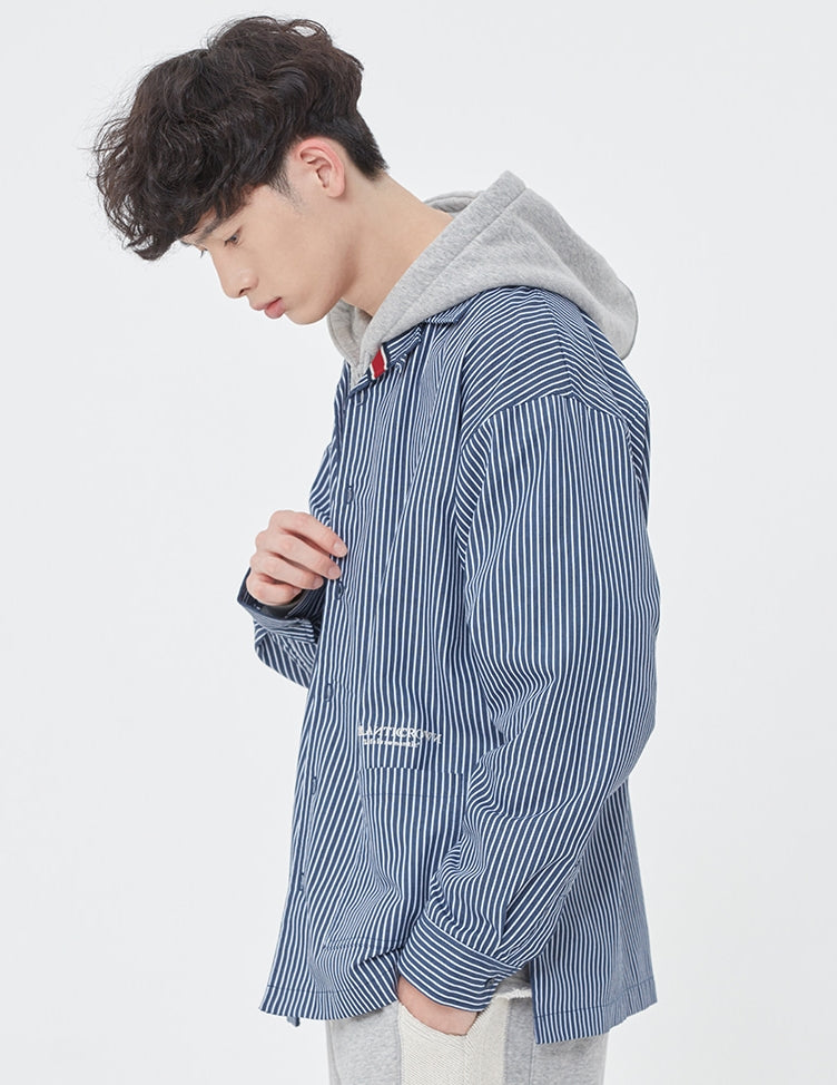 ロマンティッククラウン(ROMANTIC CROWN) PIN STRIPED JACKET_NAVY