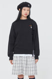 ロマンティッククラウン(ROMANTIC CROWN) RAINBOW LOGO SWEAT SHIRT_BLACK