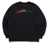 ロマンティッククラウン(ROMANTIC CROWN) RAINBOW LOGO SWEAT SHIRT_BLACK