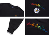 ロマンティッククラウン(ROMANTIC CROWN) RAINBOW LOGO SWEAT SHIRT_BLACK