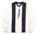 ベドインベド(BADINBAD) STRIPE FOOTBALL JERSEY_WHITE