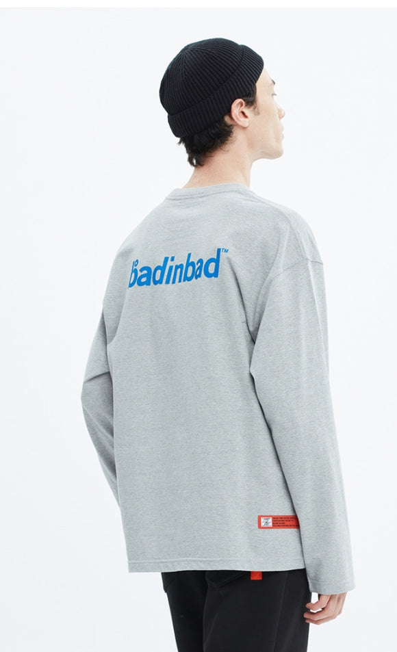 ベドインベド(BADINBAD)  OG LOGO LONG SLEEVE_GREY