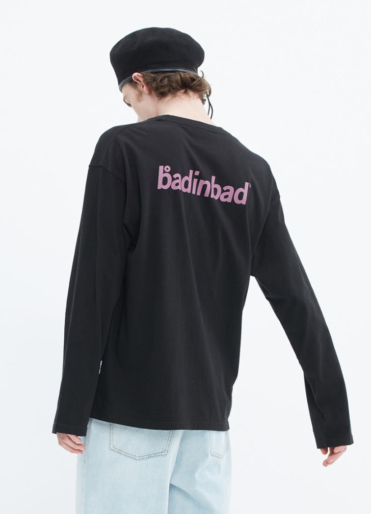 ベドインベド(BADINBAD)  OG LOGO LONG SLEEVE_BLACK
