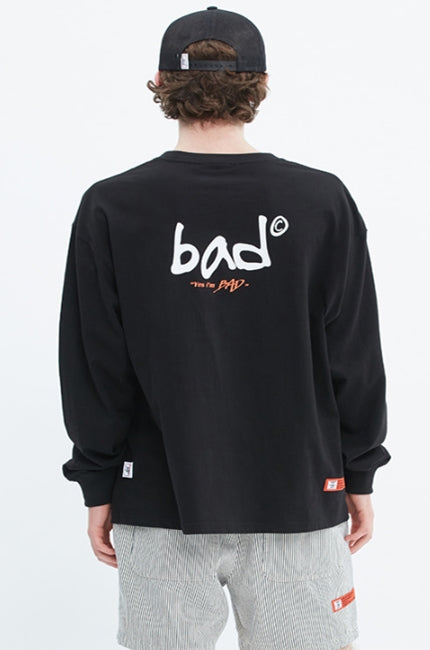 ベドインベド(BADINBAD)  BIG LOGO LONG SLEEVE_BLACK