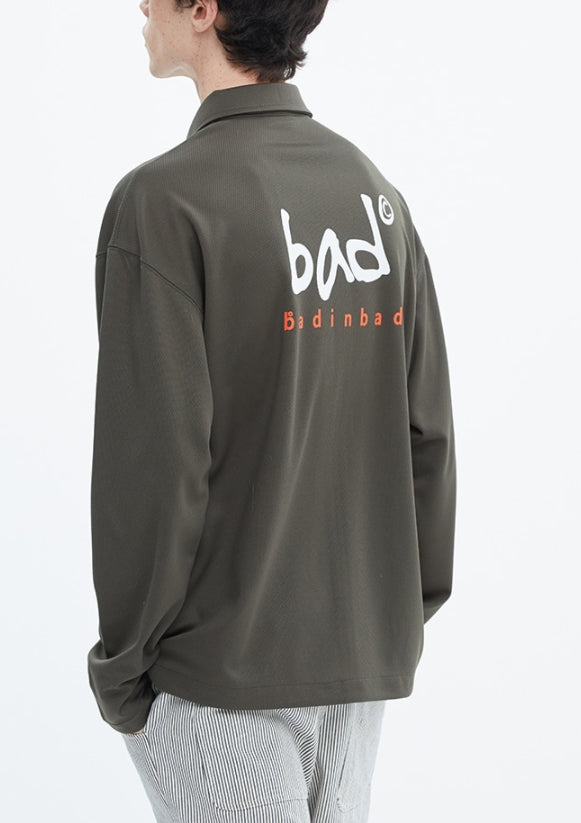 ベドインベド(BADINBAD)  BIG LOGO JERSEY_KHAKI