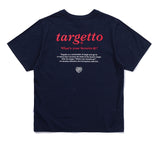 TARGETTO(ターゲット)  BACK PRINTING LOGO TEE SHIRT_NAVY