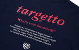 TARGETTO(ターゲット)  BACK PRINTING LOGO TEE SHIRT_NAVY