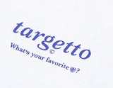TARGETTO(ターゲット)  BACK PRINTING LOGO TEE SHIRT_WHITE