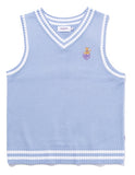 TARGETTO(ターゲット)  LINE V NECK VEST_LIGHT BLUE