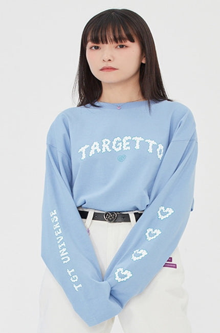 TARGETTO(ターゲット)  CLOUD LOGO LONG SLEEVE_LIGHT BLUE