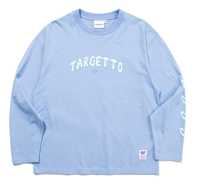 TARGETTO(ターゲット)  CLOUD LOGO LONG SLEEVE_LIGHT BLUE