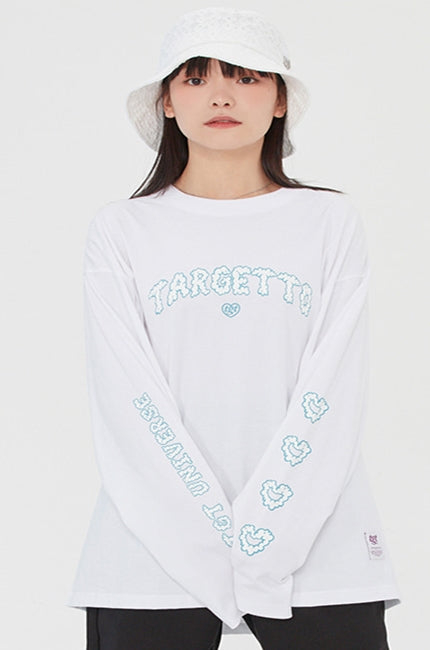 TARGETTO(ターゲット)  CLOUD LOGO LONG SLEEVE_WHITE