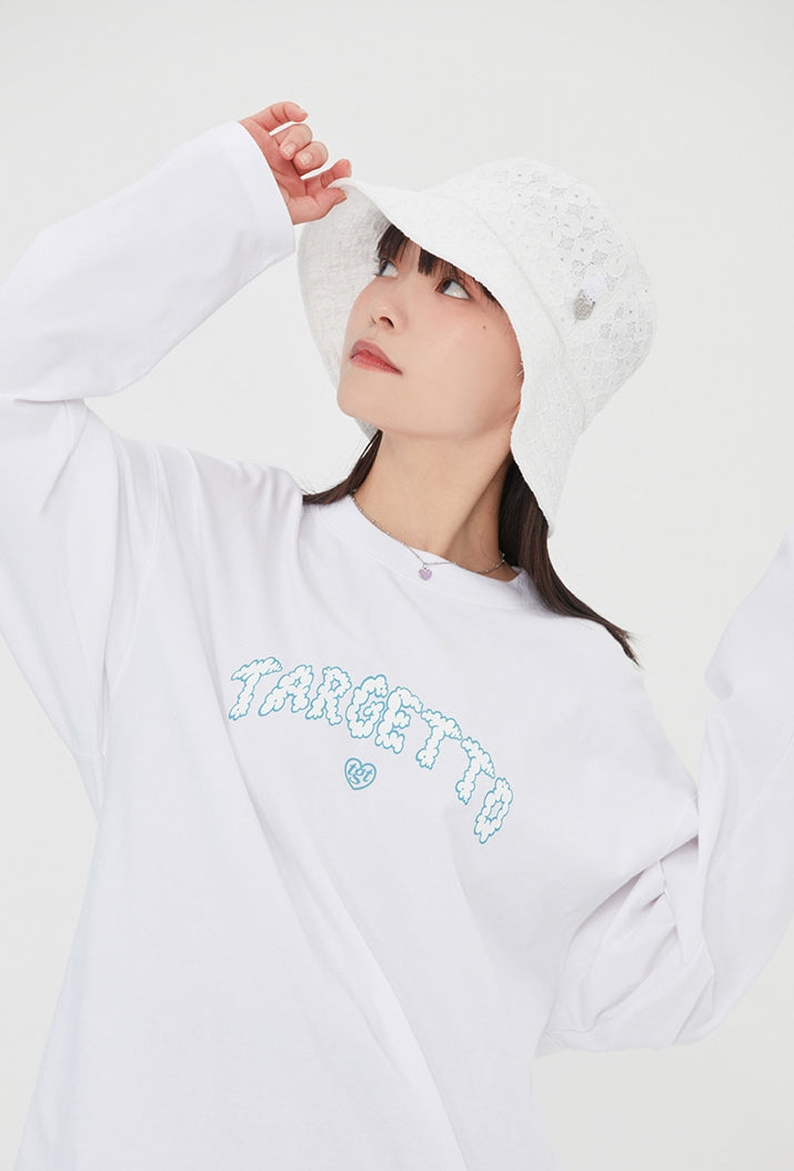 TARGETTO(ターゲット)  CLOUD LOGO LONG SLEEVE_WHITE