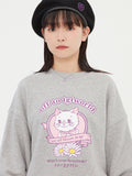 TARGETTO(ターゲット)  RIBBON CAT SWEAT SHIRT_GREY