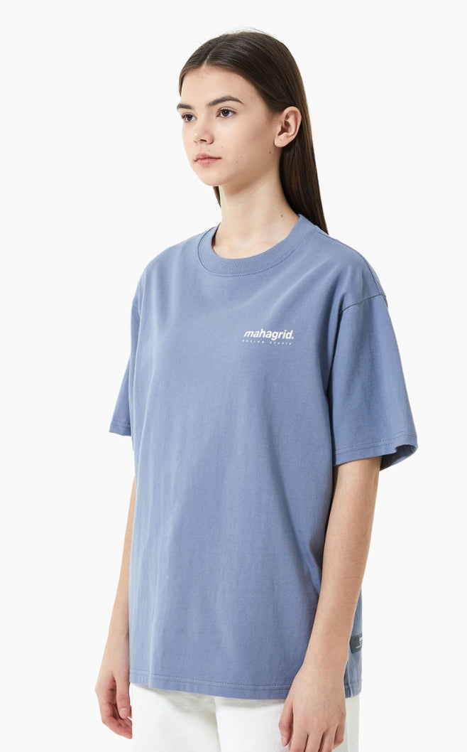 mahagrid (マハグリッド) ORIGIN LOGO TEE [BLUE]