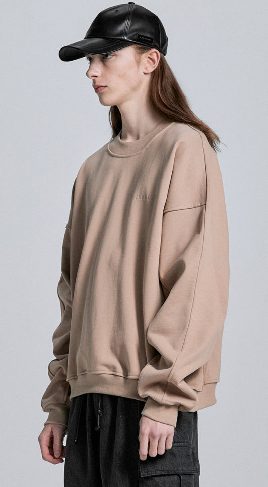 ディープリーク(DPRIQUE) PANEL SWEATSHIRT - BEIGE