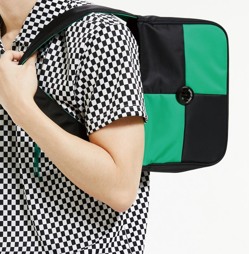 イーエスシースタジオ(ESC STUDIO)  Green checks shoulder bag