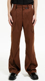 イーエスシースタジオ(ESC STUDIO)  Line boots cut pants (brown)