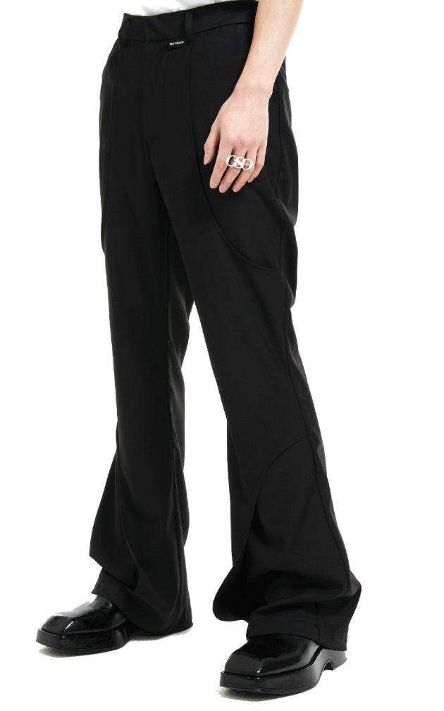 イーエスシースタジオ(ESC STUDIO)  Line boots cut pants (black)