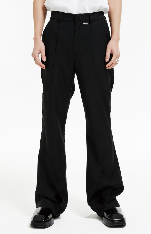 イーエスシースタジオ(ESC STUDIO)  Line boots cut pants (black)